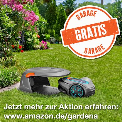 Gardena Mähroboter SILENO minimo 250 m² – leiser Rasenroboter mit Bluetooth App-Steuerung, programmierbar, DE-Version (15201-20)